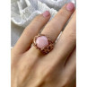 925 Sterling Silver Gold Plated Morganite 