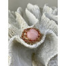 925 Sterling Silver Gold Plated Morganite 