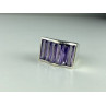 925 Sterling Silver Purple Tourmaline Ring Size 6