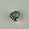 925 Sterling Silver Purple Tourmaline Ring Size 6