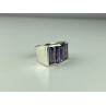 925 Sterling Silver Purple Tourmaline Ring Size 6