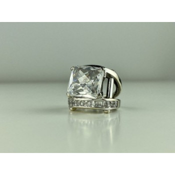 925 Sterling Silver CZ Ring Size 6.5