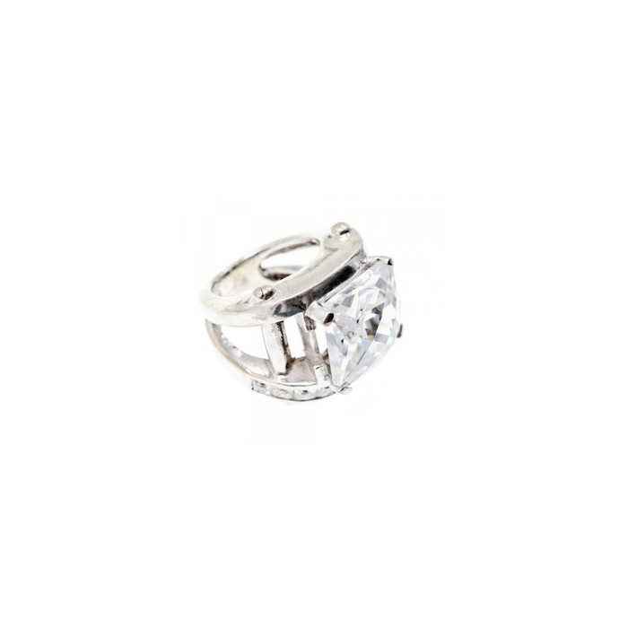 925 Sterling Silver CZ Ring Size 6.5