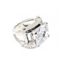925 Sterling Silver CZ Ring Size 6.5