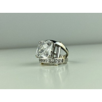 925 Sterling Silver CZ Ring Size 6.5