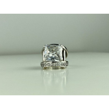 925 Sterling Silver CZ Ring Size 6.5
