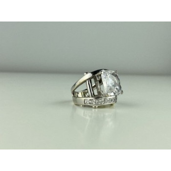 925 Sterling Silver CZ Ring Size 6.5