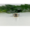 Men's 925 Sterling Silver with Gilding (14 K) Haliotis Ring Size 10.5