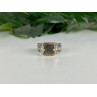 Men's 925 Sterling Silver with Gilding (14 K) Haliotis Ring Size 10.5
