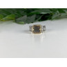 Men's 925 Sterling Silver with Gilding (14 K) Haliotis Ring Size 10.5