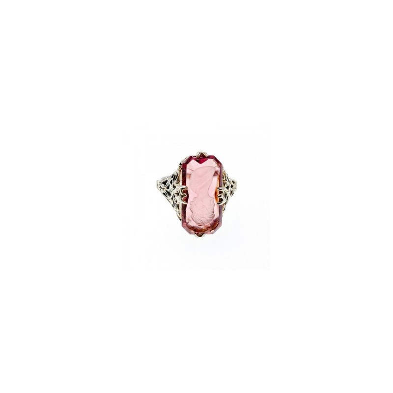 925 Sterling Silver Pink  Agate 
