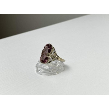 925 Sterling Silver Pink  Agate 