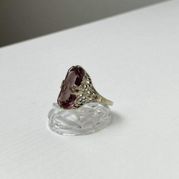 925 Sterling Silver Pink Agate 
