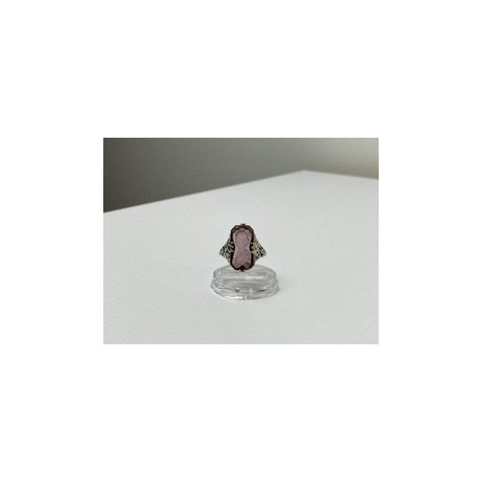 925 Sterling Silver Pink  Agate 