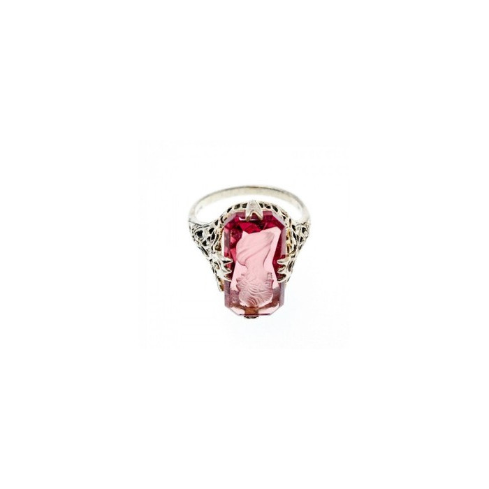 925 Sterling Silver Pink  Agate 
