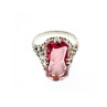 925 Sterling Silver Pink  Agate 