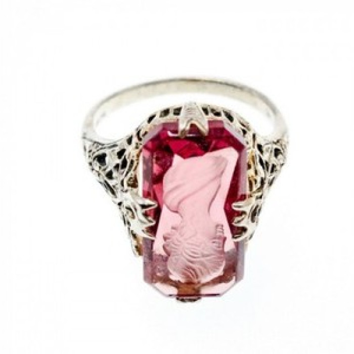 925 Sterling Silver Pink Agate 