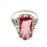 925 Sterling Silver Pink Agate 