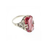 925 Sterling Silver Pink  Agate 
