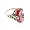 925 Sterling Silver Pink Agate 