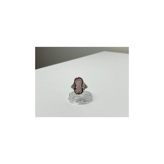 925 Sterling Silver Pink  Agate 