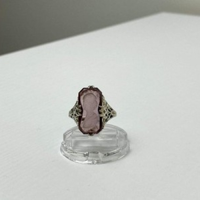 925 Sterling Silver Pink Agate 