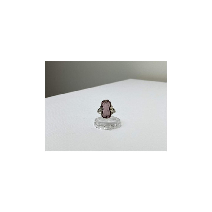 925 Sterling Silver Pink  Agate 