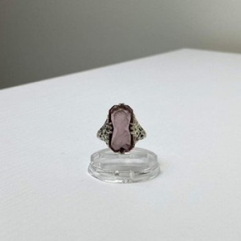 925 Sterling Silver Pink Agate 