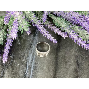 Men's 925 Sterling Silver White Sapphire Ring Size 11.5