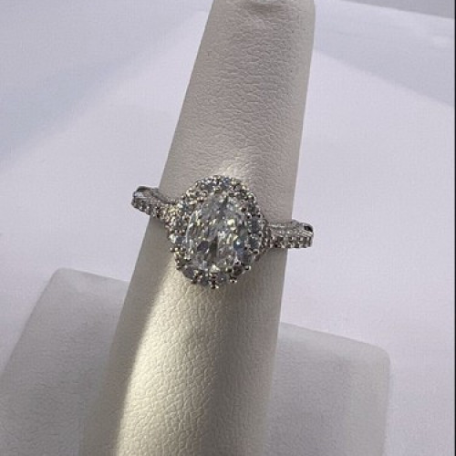 925 Sterling Silver CZ Ring Size 5.5