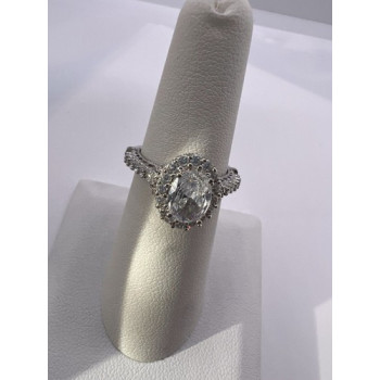 925 Sterling Silver CZ Ring Size 5.5