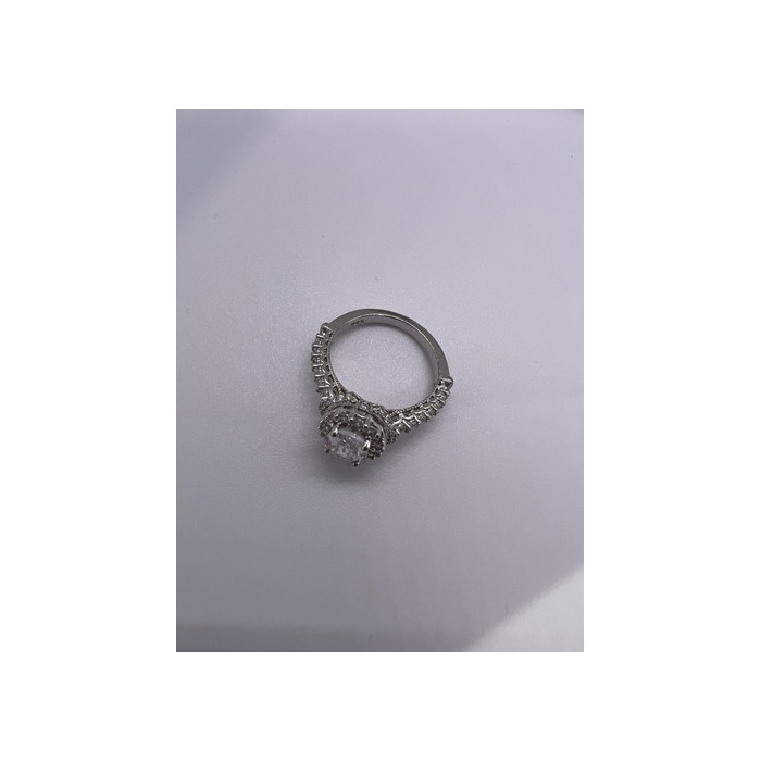 925 Sterling Silver CZ Ring Size 5.5