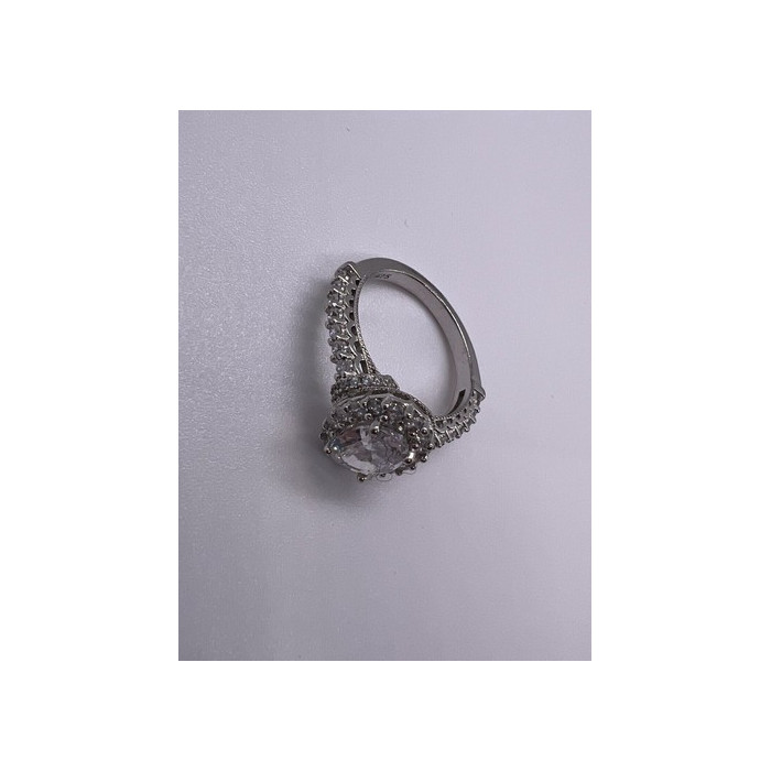 925 Sterling Silver CZ Ring Size 5.5