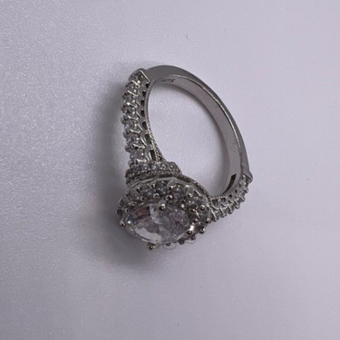 925 Sterling Silver CZ Ring Size 5.5