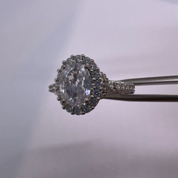 925 Sterling Silver CZ Ring Size 5.5