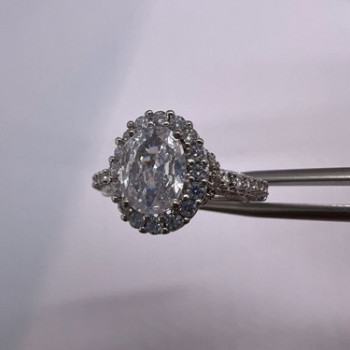 925 Sterling Silver CZ Ring Size 5.5