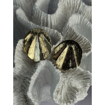 Unique Gold Plated Earrings Length 1.15 Inch