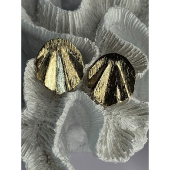 Unique Gold Plated Earrings Length 1.15 Inch