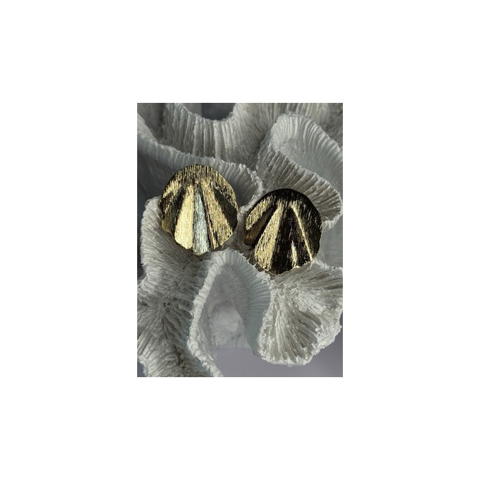 Unique Gold Plated Earrings Length 1.15 Inch