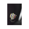 925 Sterling Silver Multi Gemstones Ring Size 8.5