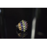 925 Sterling Silver Multi Gemstones Ring Size 8.5