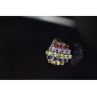 925 Sterling Silver Multi Gemstones Ring Size 8.5