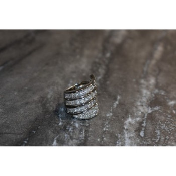 Beautiful 925 Sterling Silver CZ Ring Size 6.5