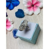925 Sterling Silver Black Spinel Ring Size 7.5