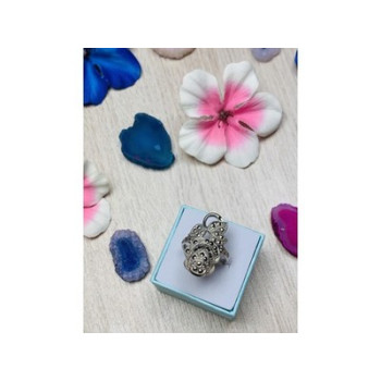 925 Sterling Silver Black Spinel Ring Size 7.5