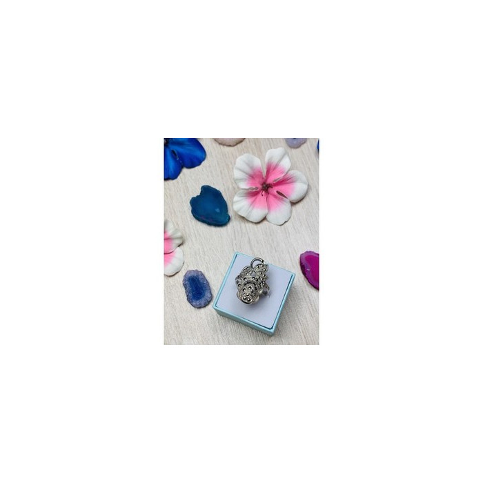 925 Sterling Silver Black Spinel Ring Size 7.5