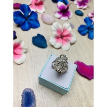 925 Sterling Silver Black Spinel Ring Size 7.5