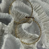 Elegant Hoop Gold Plated Earrings Length 1.50 Inch