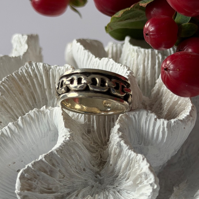 Vintage Spinning 925 Sterling Silver Ring Size 9