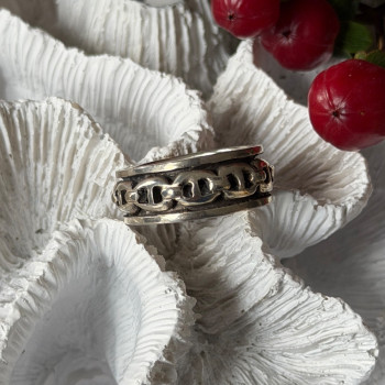 Vintage Spinning 925 Sterling Silver Ring Size 9